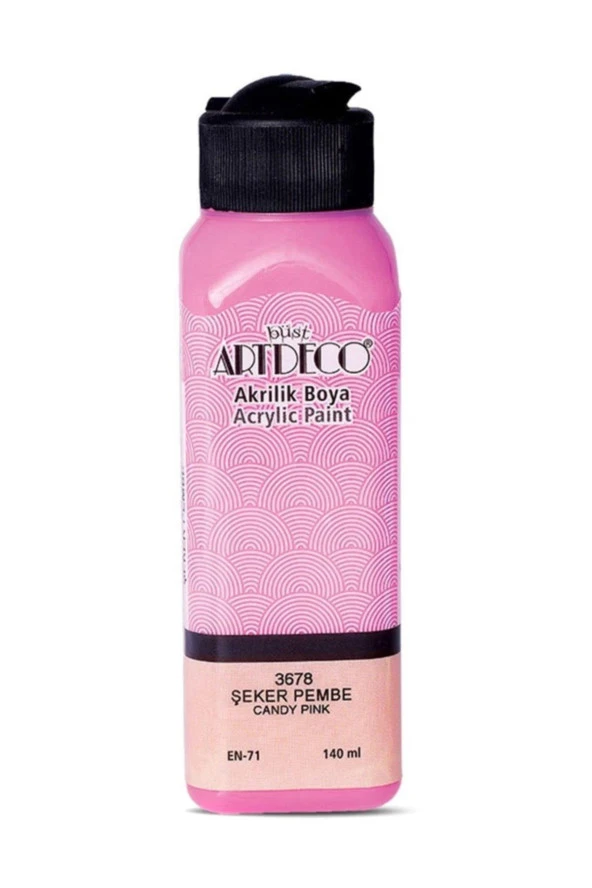 Artdeco Akrilik Boya 140 ML Şeker Pembe 070R-3678 ürün görseli 1