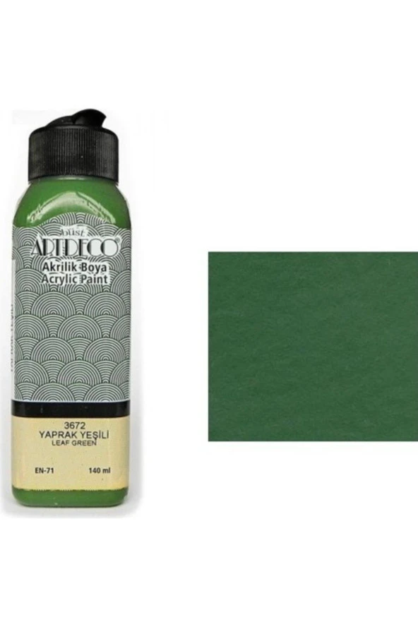 Artdeco Akrilik Boya 140 ML Yaprak Yeşili 070R-3672 ürün görseli 1