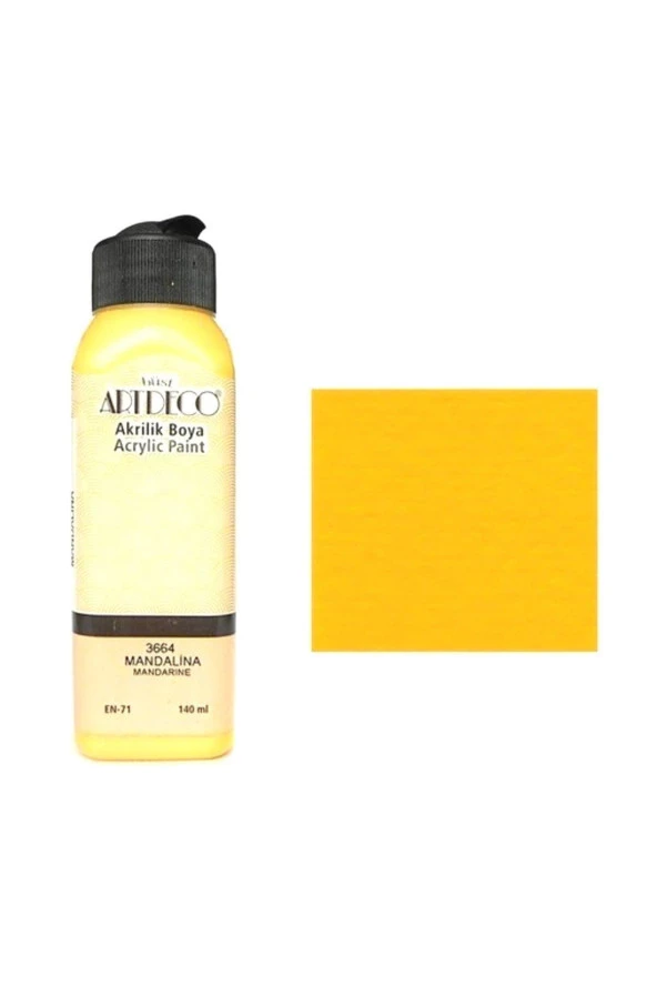 Artdeco Akrilik Boya 140 ML Mandalina Y-070R-3664 ürün görseli 1
