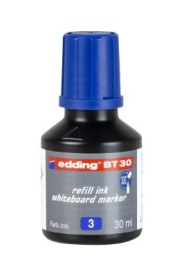 Edding Tahta Kalem Mürekkebi Damlalıklı 30 ML Mavi BT30 ürün görseli 1