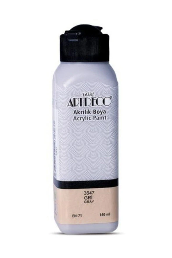 Artdeco Akrilik Boya 140 ML Gri 070R-3647 ürün görseli 1