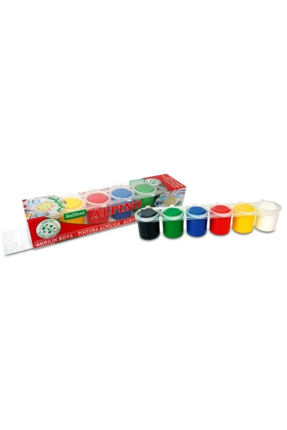 Alpino Akrilik Boya 6 Renk X 25 ML Akrilik Boya ürün görseli 1