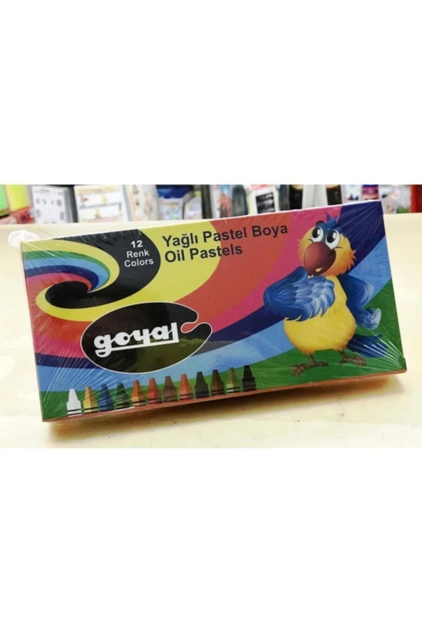 Goyal Pastel Boya Karton 12 Renk Yuvarlak PTL-102 ürün görseli 1