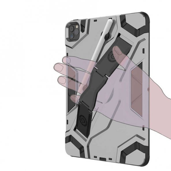 Ceponya Apple iPad Pro 11 2020 Defens Tablet Silikon Kılıf - Resim 7
