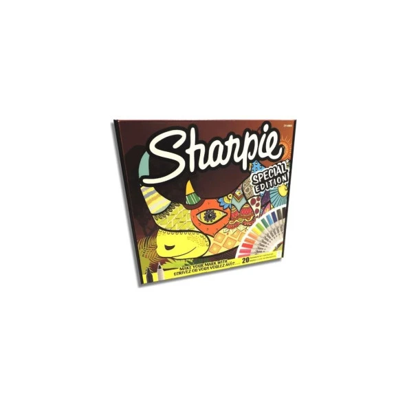 Sharpie Fine Permanent Markör 20 Li Gergedan ürün görseli 1