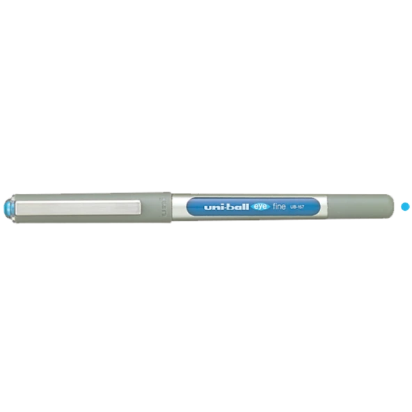 Uni-Ball Roller Kalem Eye Fine Bilye Uç 0.7 MM Açık Mavi UB-157 ürün görseli 1