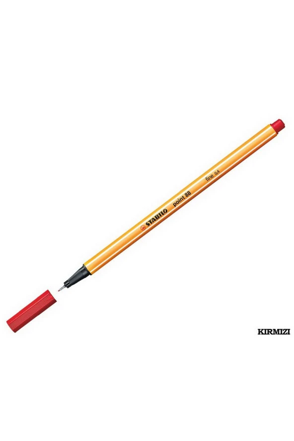 Stabilo Keçe Uçlu İnce Kalem 88 Point 0.4 MM Kırmızı (1 Adet) ürün görseli 1