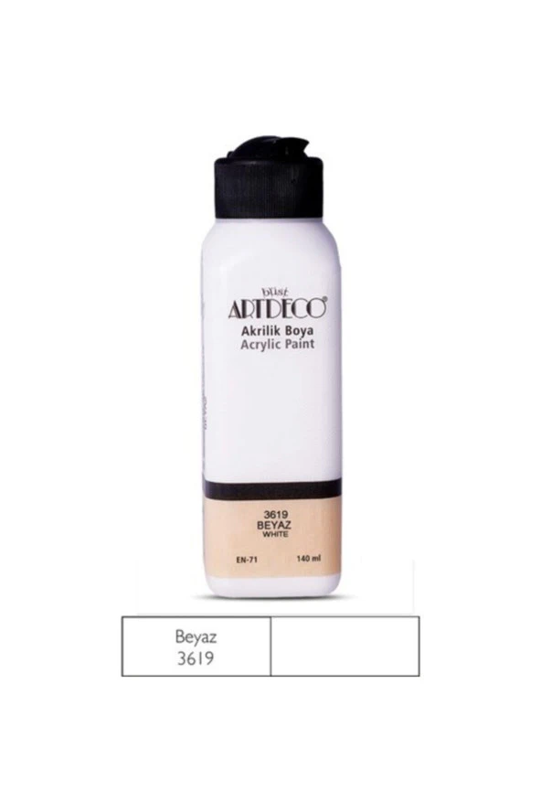 Artdeco Akrilik Boya 140 ML Beyaz 070R-3619 ürün görseli 1