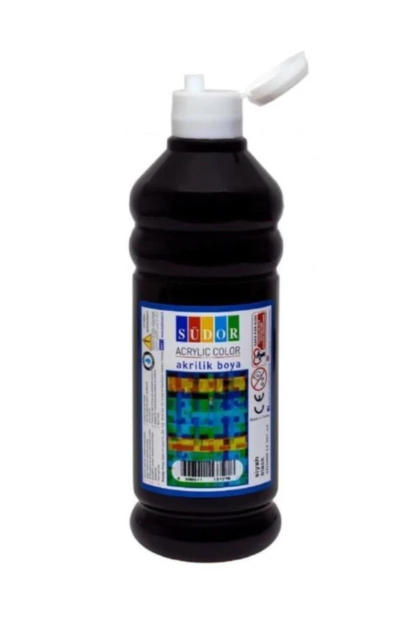 Südor Akrilik Boya 500 ML Siyah SD1009-14 ürün görseli 1