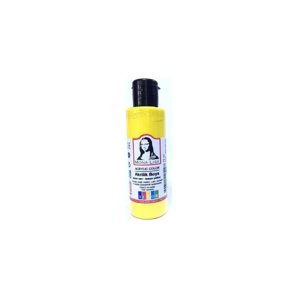 Monalisa Akrilik Boya 70 ML Limon Sarı Akrilik Boya (1 Adet) ürün görseli 1