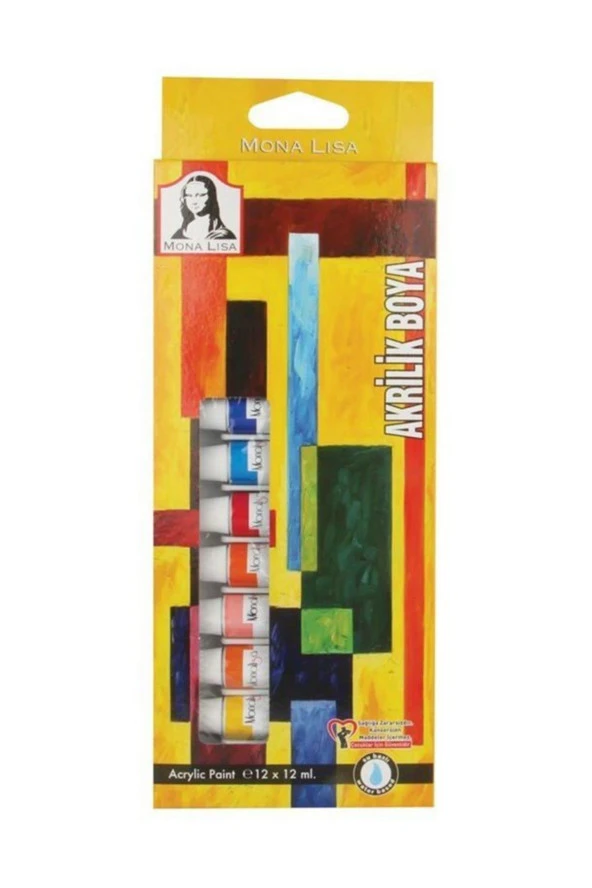 Südor Akrilik Boya Monalisa Tüp 12 Lİ 12 ML SD125 ürün görseli 1