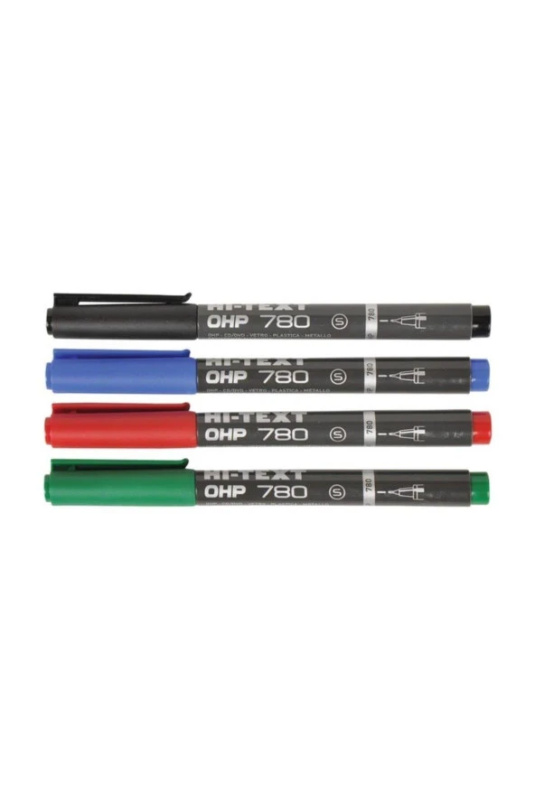 Hi-Text Asetat Kalemi Permanent S Seri 4 Renk 780S4PVC ürün görseli 1