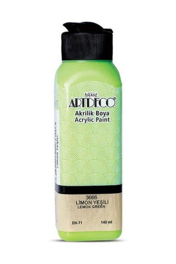 Artdeco Akrilik Boya 140 ML Limon Yeşili 070R-3666 ürün görseli 1