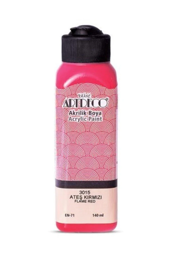 Artdeco Akrilik Boya 140 ML Ateş Kırmızı 070R-3015 ürün görseli 1