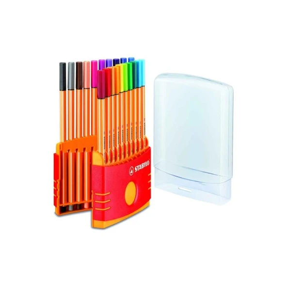 Stabilo Keçe Uçlu İnce Kalem 88 Point 0.4 MM Karışık Renk 20 Lİ Colorparade 8820-03 ürün görseli 1