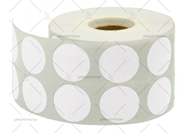 Tanex İŞARETLEME NOKTA Etiketi 20mm (2500 adt BEYAZI NOKTA Etiket) ürün görseli 1