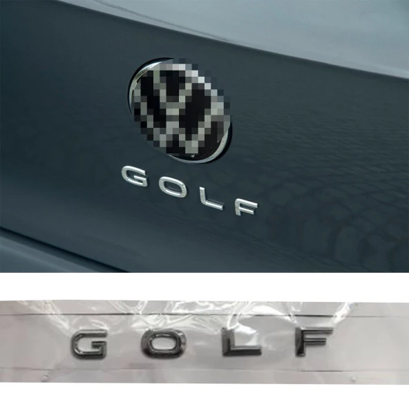YENİ NESİL VOLKSWAGEN GOLF 7 7.5 8 BAGAJ YAZISI ARMA LOGO ürün görseli 1