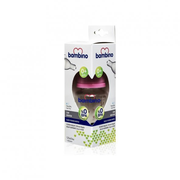 Bambino Desenli Cam Biberon 125 ml - Resim 2