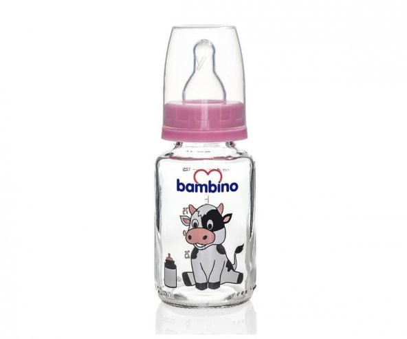 Bambino Desenli Cam Biberon 125 ml ürün görseli 1