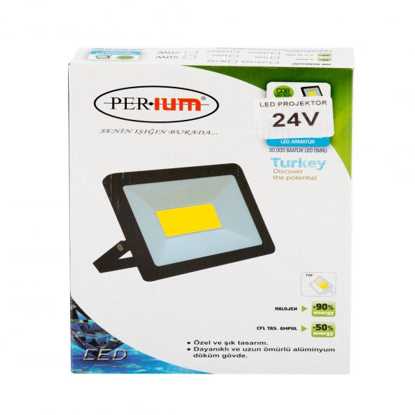 Perium 30 Watt Led Projektör Gün Işığı - Resim 4