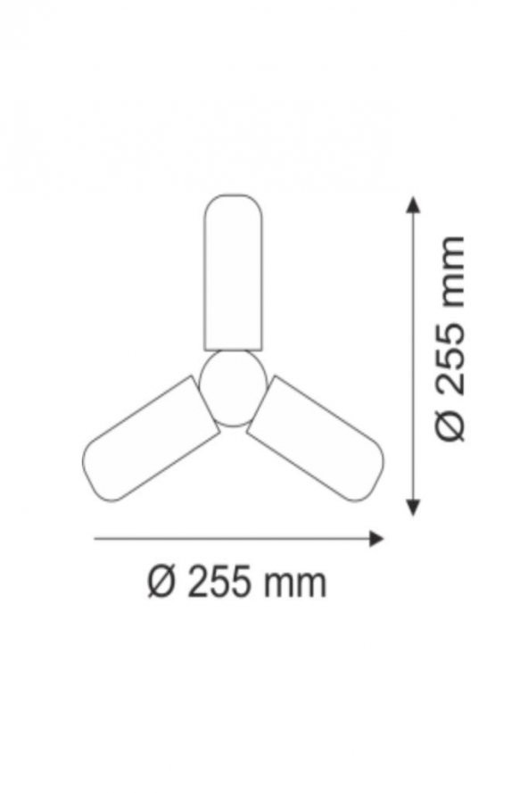 Helios 42 Watt 3 Kollu Pervane Led Ampul 75-1360 ürün görseli 1