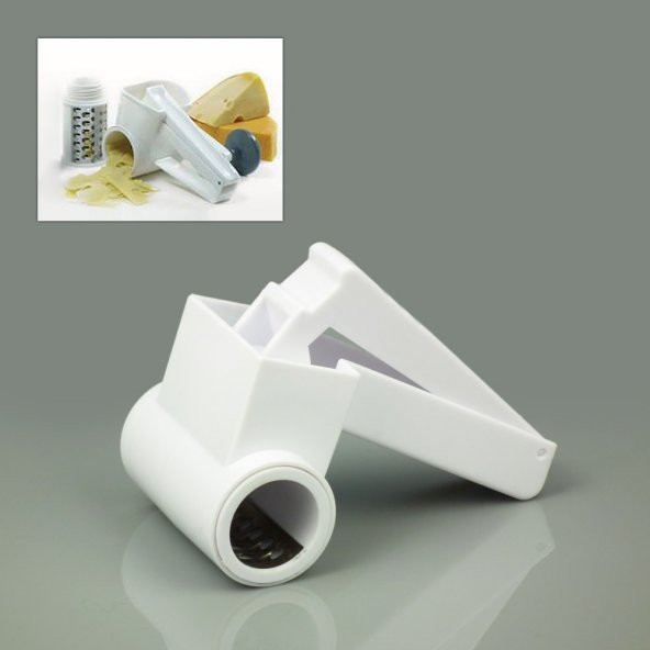 Çevirmeli Pratik Rulo Rende Drum Grater - Resim 2