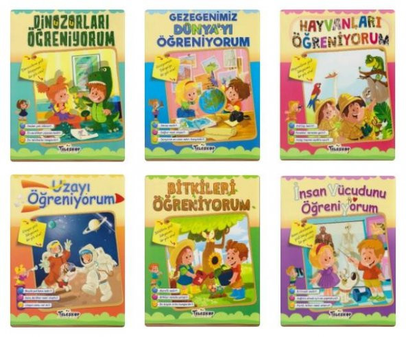 Teleskop Popüler Bilim Öğreniyorum Serisi 6 Kitap ürün görseli 1