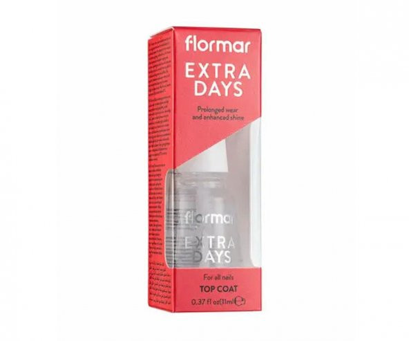 Flormar Extra Days Top Coat - Oje Koruyucu Cila 11 Ml ürün görseli 1