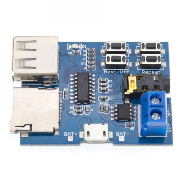 Mp3 Çalar Modül - Sd Kart Ve Usb Bellek Girişli ürün görseli 1