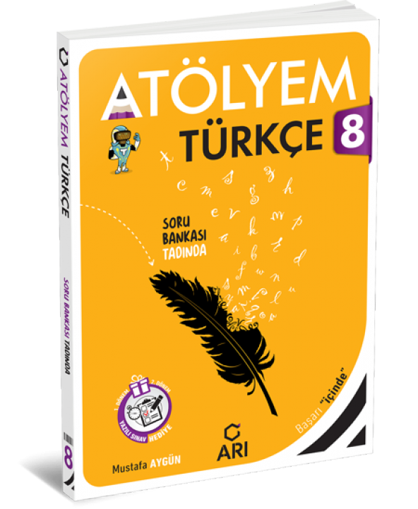 Arı 8.sınıf Türkçemino Türkçe Atölyem + Yazılı eki ürün görseli 1