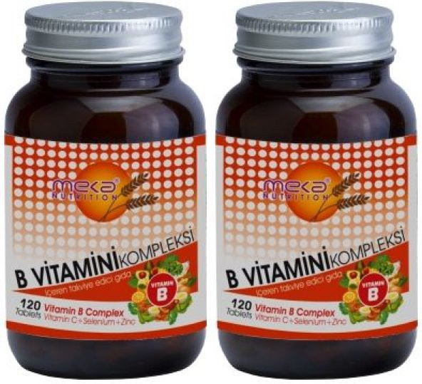 Meka Nutrition B Complex Selenium Zinc 120 tablet 2 Adet ürün görseli 1