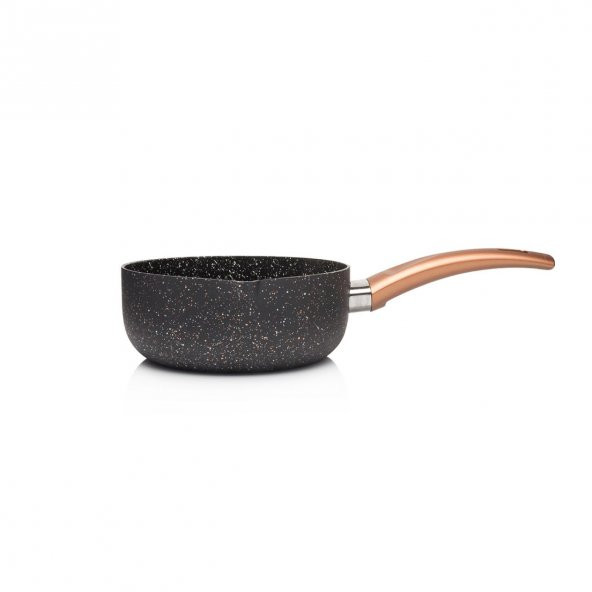 16 CM Mat Siyah Granit Sütlük - Resim 2