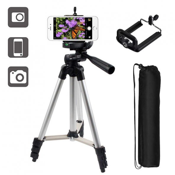YouTube ve instagram çekimleri için Telefon Tripod Seti tel0135151-26008 ürün görseli 1