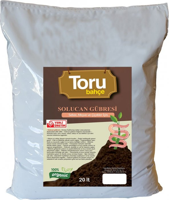 Solucan Gübresi 40 lt Toprak düzenleyici solucan gübresi ürün görseli 1