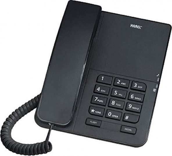 KAREL TM-140 MASAUSTU SIYAH TELEFON ürün görseli 1