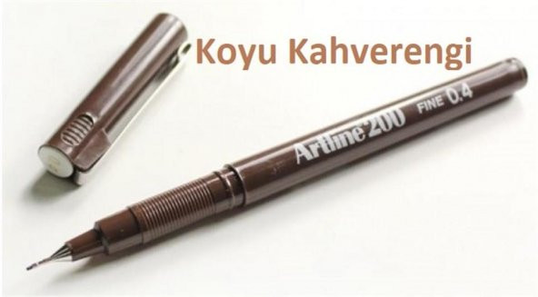 ARTLINE FINELINER KALEM KOYU KAHVERENGI (EK-200) ürün görseli 1