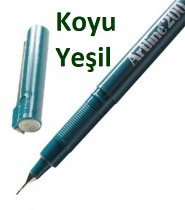 ARTLINE FINELINER KALEM KOYU YESIL (EK-200) ürün görseli 1