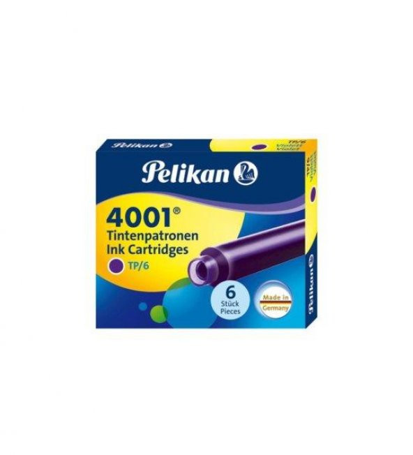 Pelıkan 4001 Dolmakalem Kartus Vıolet Mor Kısa 6Lı ürün görseli 1