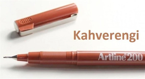 ARTLINE FINELINER KALEM 0.4 KAHVERENGI (EK-200) ürün görseli 1