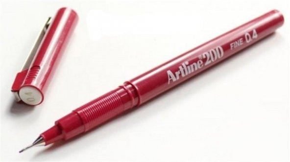 ARTLINE FINELINER KALEM KOYU KIRMIZI 1 LI (EK-200) ürün görseli 1