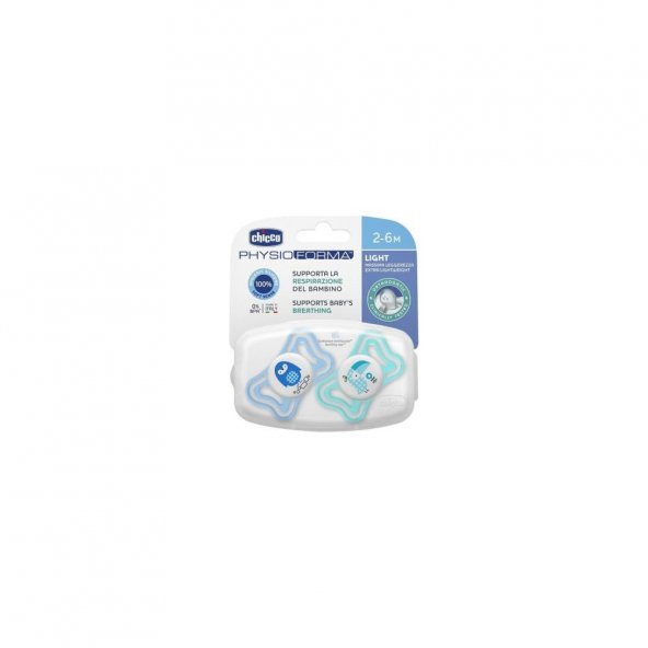 Chicco Physio Light Gece Parlayan Silikon Emzik 2li 2-6 Ay - Resim 2