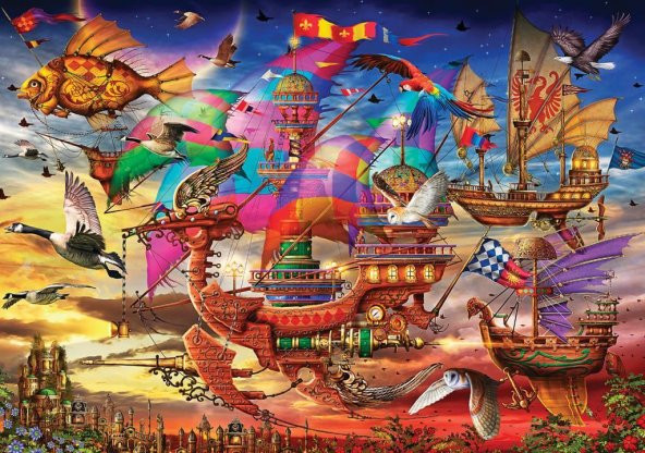 KS PUZZLE 1000 PARCA THE FLIGHT - Resim 2