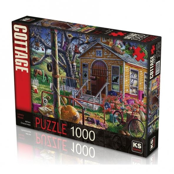KS PUZZLE 1000 PARCA LONELY HOUSE  ADRIAN CHESTERM ürün görseli 1