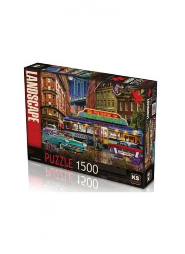 KS PUZZLE 1500 PARCA RICKEYS DINER ürün görseli 1
