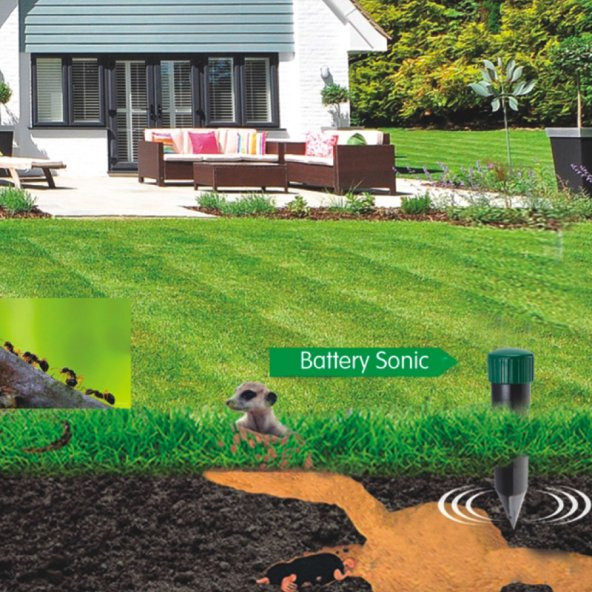 igreen Köstebek Yılan Fare Akrep Kovucu Pilli 700 m2 - Resim 3