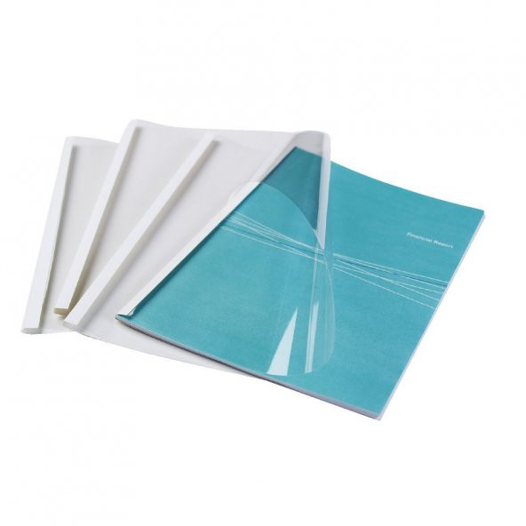 Office Force 4 mm Beyaz Isısal Cilt Kapakları (PVC-Karton) ürün görseli 1