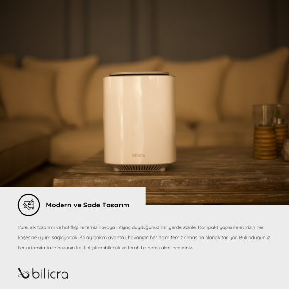 Bilicra Akıllı Hava Temizleyici Pure - Resim 7