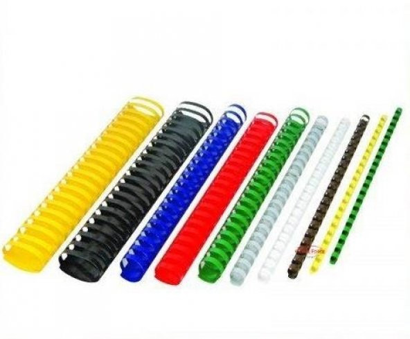 Office Force 18 mm Beyaz Plastik Spiral Cilt Malzemesi 100’lü ürün görseli 1