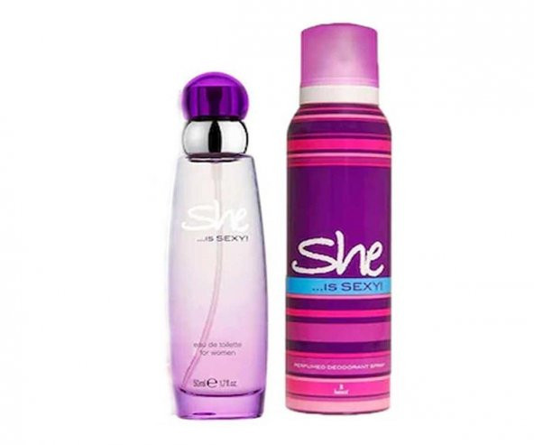 She Is Sexy Edt 50 Ml Kadın Parfüm + Deodorant 150 Ml ürün görseli 1