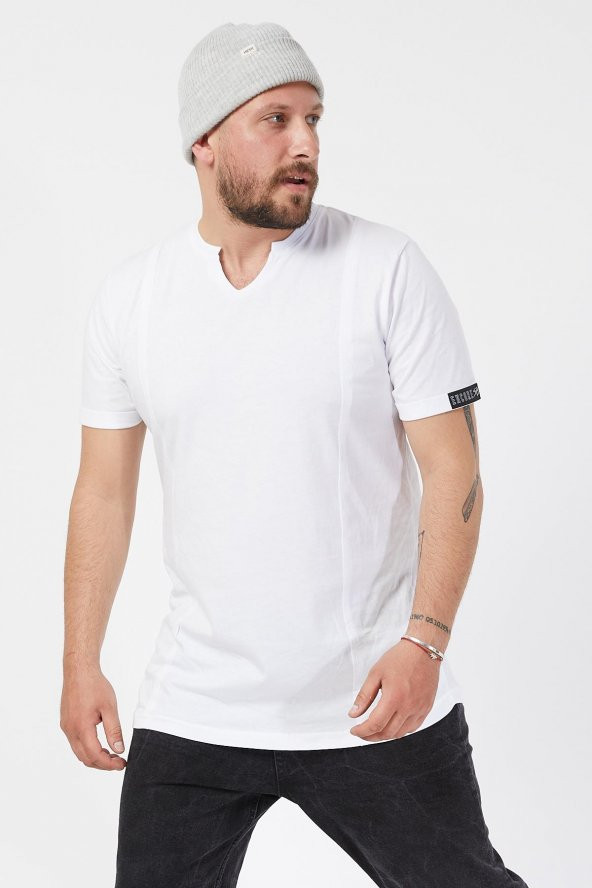 Trair Acik V Yaka Tshirt - Resim 3